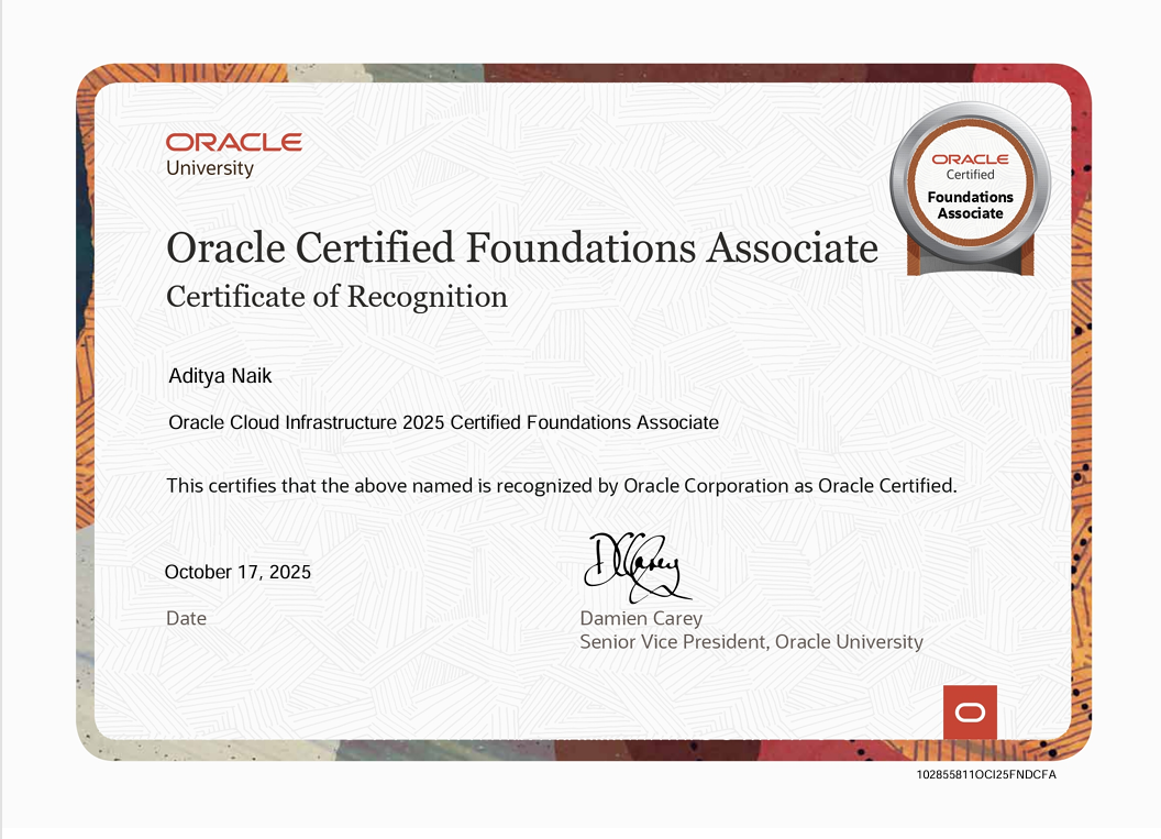 OCI Certified Foundations Associate